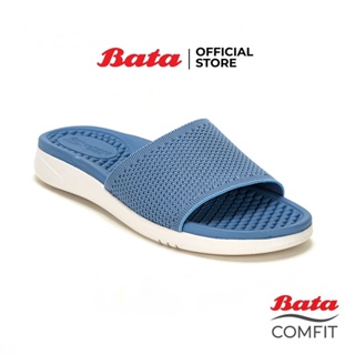 Bata บาจา Comfit รองเท้าเพื่อสุขภาพแบบสวม น้ำหนักเบา รองรับน้ำหนักเท้าได้ดี สำหรับผู้หญิง รุ่น  AMBRA สีน้ำเงิน รหัส 6619777