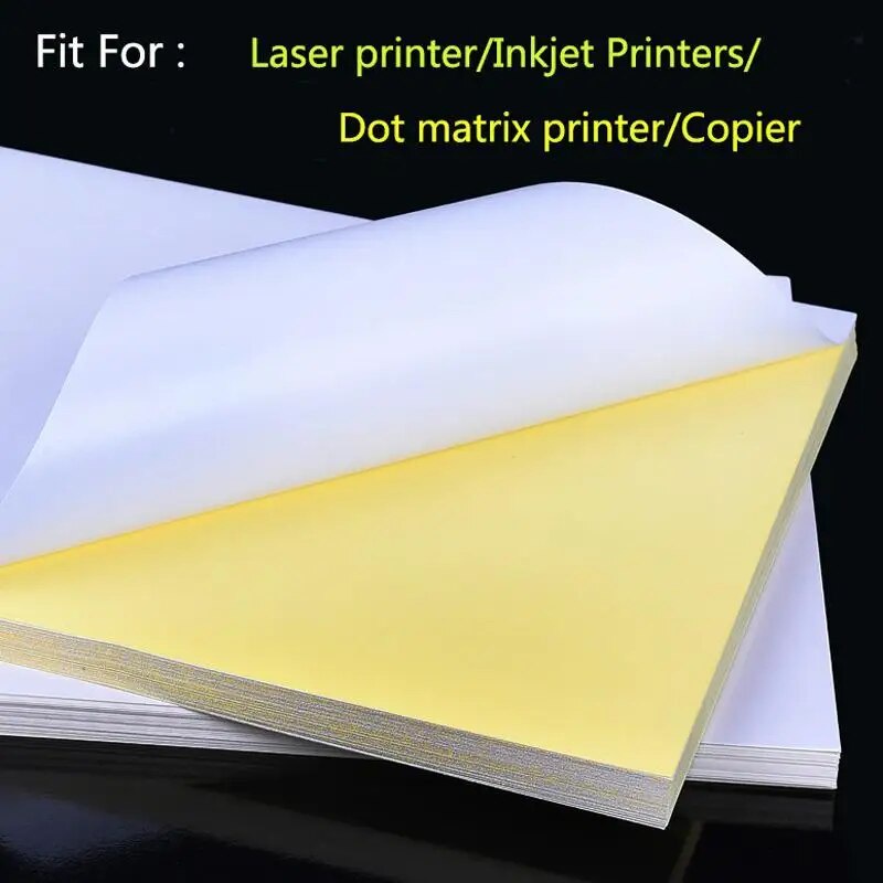 50 A4 Selfadhesive Stickers Label Matte Surface Paper Laser Inkjet