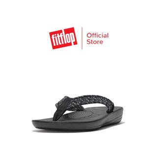 FITFLOP IQUSHION ART-WEBBING รองเท้าแตะผู้หญิง รุ่น GK2-231 สี BLACK