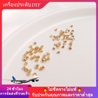 💖เครื่องประดับ diy อุปกรณ์เสริม💖ลูกปัดลวดเหล็ก ชุบทอง 14k แฮนด์เมด สําหรับทําเครื่องประดับ สร้อยคอ สร้อยข้อมือ DIY[ลูกปัด/จี้/สร้อยคอ/กําไลข้อมือ/สร้อยข้อมือ/ต่างหู]