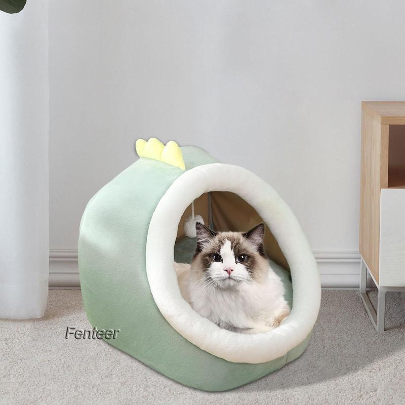 fenteer-เต็นท์บ้าน-ที่นอน-พร้อมกระท่อม-กันลื่น-สําหรับสัตว์เลี้ยง-สุนัข-แมว