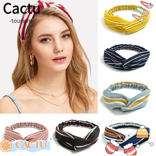 Cactu ที่คาดผมโบฮีเมียน แฟชั่น ผ้าโพกหัว ผูกปม ที่คาดผมเด็กผู้หญิง