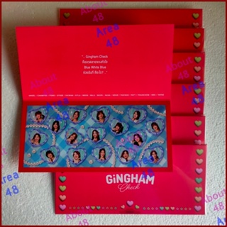 การ์ดหีบสมบัติ Gingham Check BNK48 Treasure Card CGM48 Bnk Cgm อัลบั้ม4 Album4 แกะแล้ว ไม่มีรูปสุ่ม
