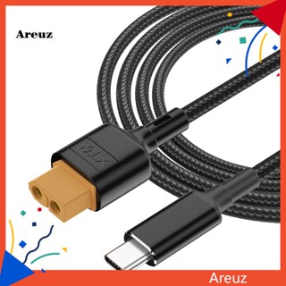 Are สายชาร์จ Usb Type-c เป็น Xt60 แบบถัก ความเร็วสูง 100w ทนทาน สําหรับเครื่องบิน รถยนต์