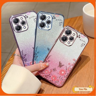 เคสโทรศัพท์มือถือ ประดับกลิตเตอร์ ไล่โทนสี สําหรับ Redmi 12 12C case 10C 10 9T 9A 9 Note 10 10S 10 Pro 11 11S 11 Pro 12 12S 12 Pro