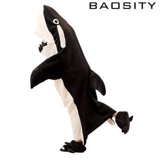 [Baosity] ชุดนอน ผ้าห่มฉลาม พร้อมรองเท้า สําหรับการแสดง ฮาโลวีน