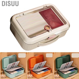 Disuu Document Storage Box  Carry Handle Multifunctional Organizer for