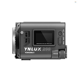 {Fsth} Yongnuo YNLUX200 ไฟวิดีโอ LED สองสี 200W พลังงานสูง 2600K-6500K หรี่แสงได้ พร้อมลูกปัด COB 12 เอฟเฟคไฟ ระบบไร้สาย 2.4G