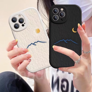 ins Casing Infinix HOT 11 11S 10T 10S 10 9 Play Pro Lite Note 8 Smart 6 5 2020 Couple Simple Pattern Sun And Moon Oval Fine Hole Airbag Shockproof Case 1XPN 85