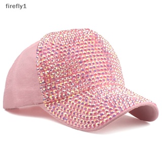 [Firefly] หมวกเบสบอล ประดับเลื่อม พลอยเทียม น่ารัก ฤดูร้อน [TH]