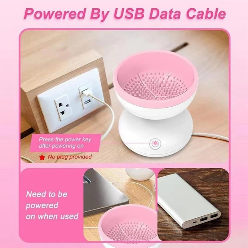 เครื่องทําความสะอาดแปรงแต่งหน้าไฟฟ้า-แบบพกพา-พร้อมที่ชาร์จ-usb-สําหรับผู้หญิง