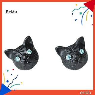 [ER] ต่างหูสตั๊ด รูปหัวแมว แฟชั่นสําหรับผู้หญิง 1 คู่