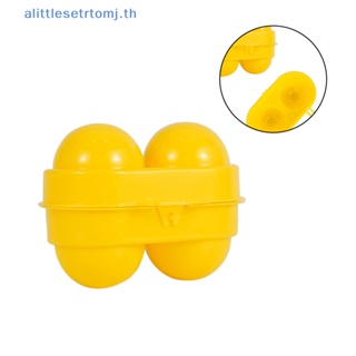 Alittlese กล่องเก็บไข่ สีเหลือง 2 ช่อง อุปกรณ์เสริม สําหรับตั้งแคมป์ ท่องเที่ยว