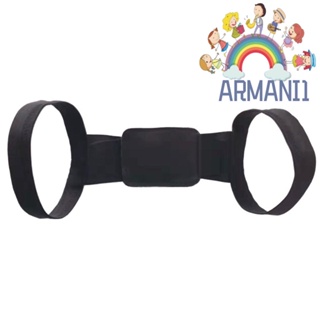 [armani1.th] เข็มขัดพยุงหลังค่อม แบบมองไม่เห็น สําหรับเด็ก และผู้ใหญ่ (สีดํา S)
