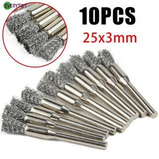 ⭐NEW ⭐Wire Brush Steel 10PCS Wire 53mm Brush Diameter5mm Drill Electric Handle