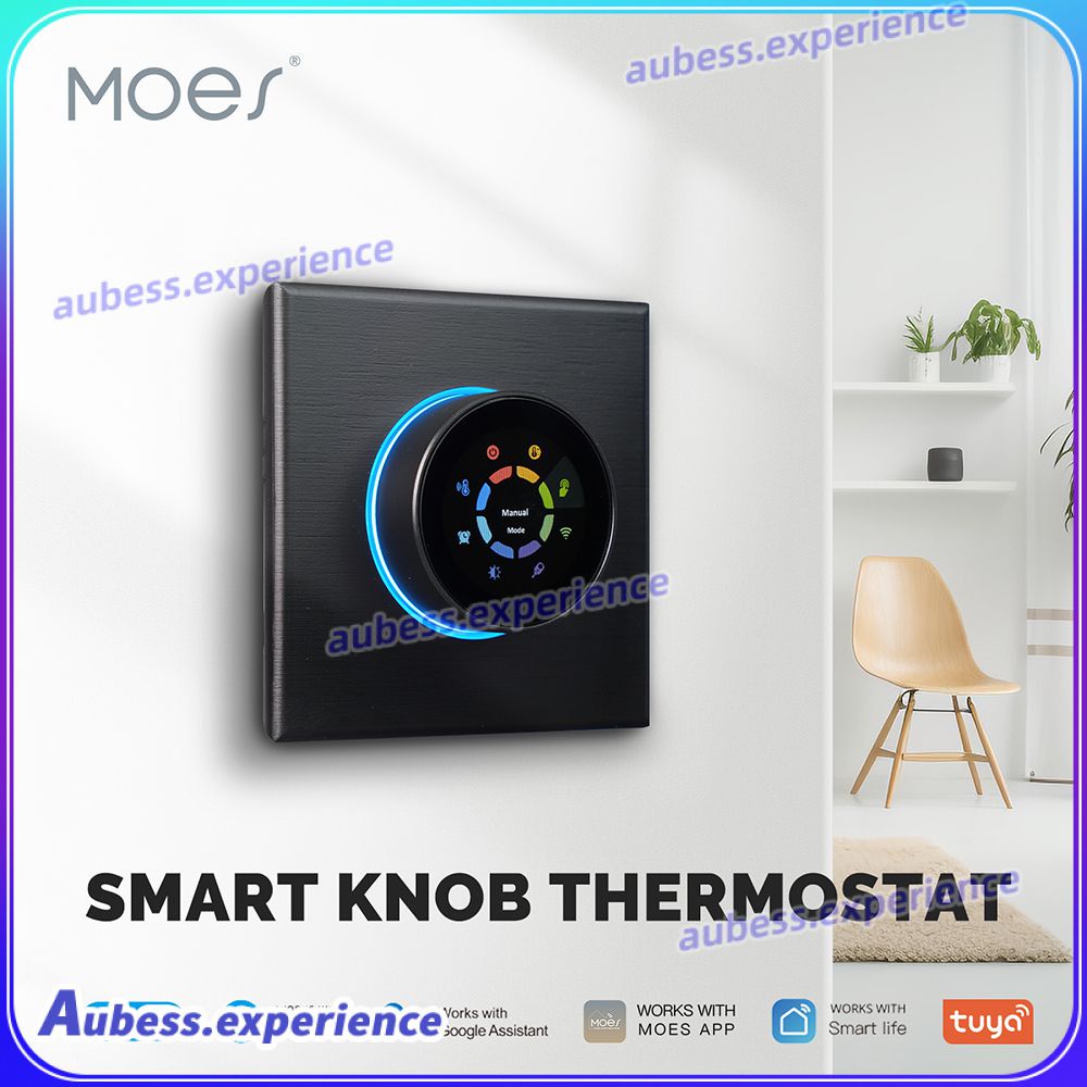 smart-wifi-knob-thermostat-การควบคุมอุณหภูมิแบบประหยัดพลังงานที่สะดวก-ใช้งานง่าย-การควบคุมอุณหภูมิไร้สายที่สะดวกสบาย-ความเชี่ยวชาญอย่างมีสไตล์