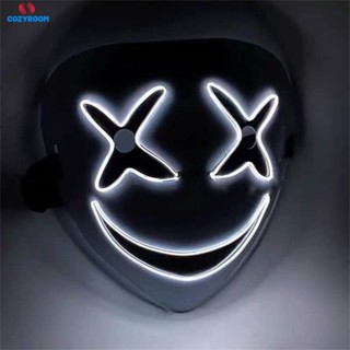 Led Luminous Wire หน้ากากฮาโลวีน Smile Clown คอสเพลย์ฮาโลวีนแสดงเครื่องสำอางค์ Party เครื่องแต่งกาย Props cynthia