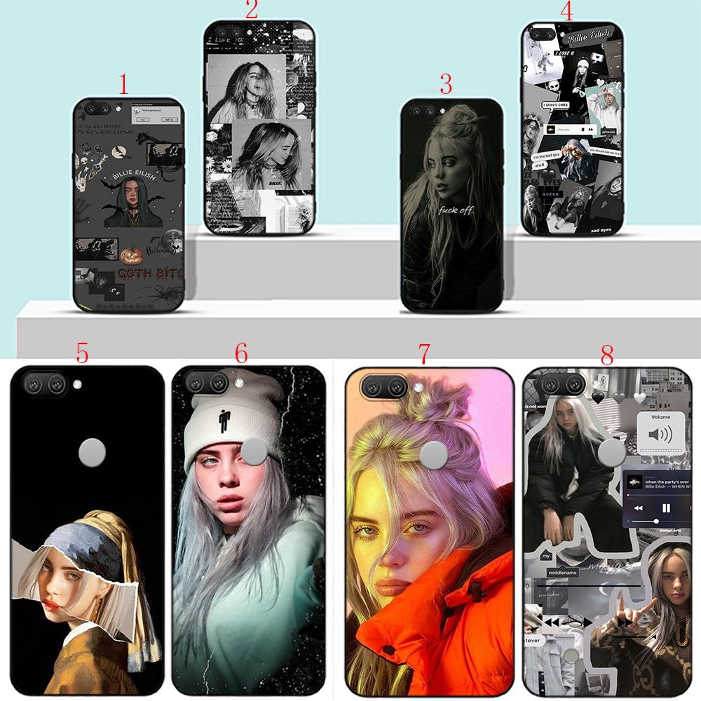 เคสโทรศัพท์มือถือแบบนิ่ม-ลาย-billie-eilish-น่ารัก-สีดํา-สําหรับ-oppo-a16-2021-reno-2-2z-2f-3-4-4-pro-4g-h14