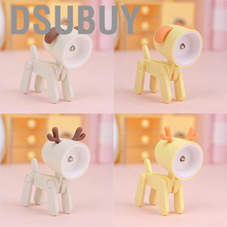 Dsubuy Mini Cute Pet Night Light Kawaii  Desk Lamp Ins Little Phone Stand Decorative Furnishing Articles