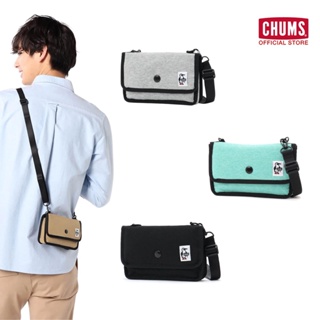 CHUMS Mini Pouch Sweat / กระเป๋าสะพายข้าง crossbody กระเป๋าใบเล็กใส่มือถือ ผ้านุ่ม shoulder bag ชัมส์
