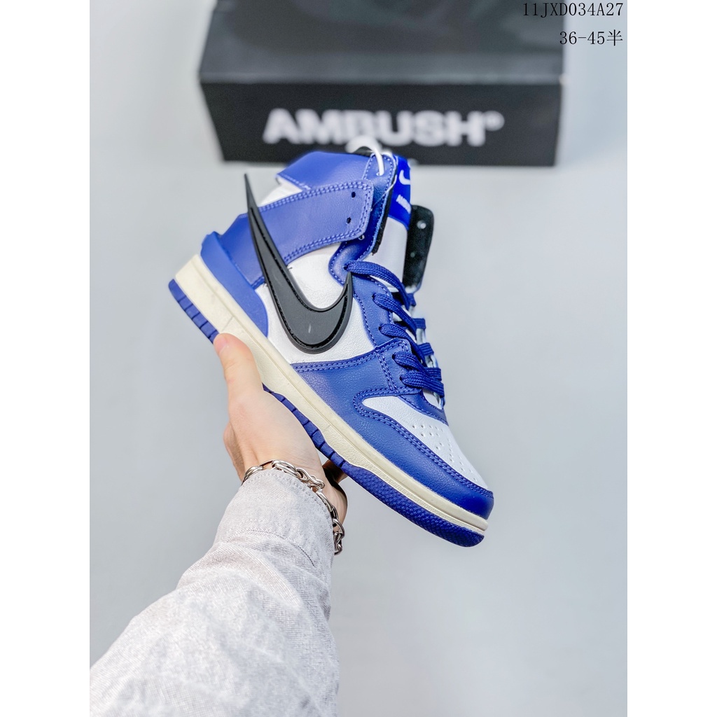 Special Ambush x Nike SB Dunk High cut Skate Shoes ผ้าใบลำลองสำหรับ ...