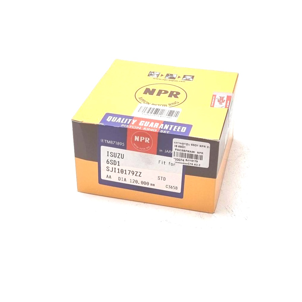 แหวนลูกสูบ ISUZU ROCKY240 6SD1 3แหวน SJI10179 NPR *33074 | Shopee Thailand