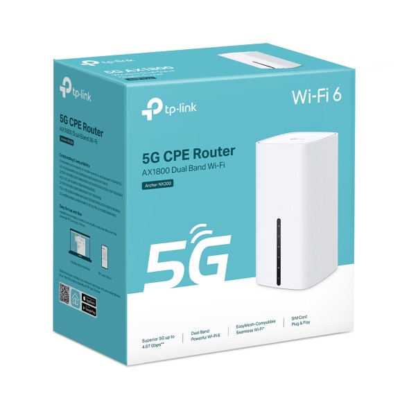 เร้าเตอร์ไวไฟ 5G ความเร็วรับส่งข้อมูลสูงถึง 1201Mbps TP Link NX200 ...