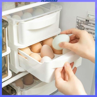 [Flameer2] ถาดวางไข่ ความจุขนาดใหญ่ สําหรับตู้เย็น ห้องครัว