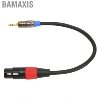 Bamaxis XLR To 3.5mm Stereo Microphone Cable Male Female 1.0 Feet Dual