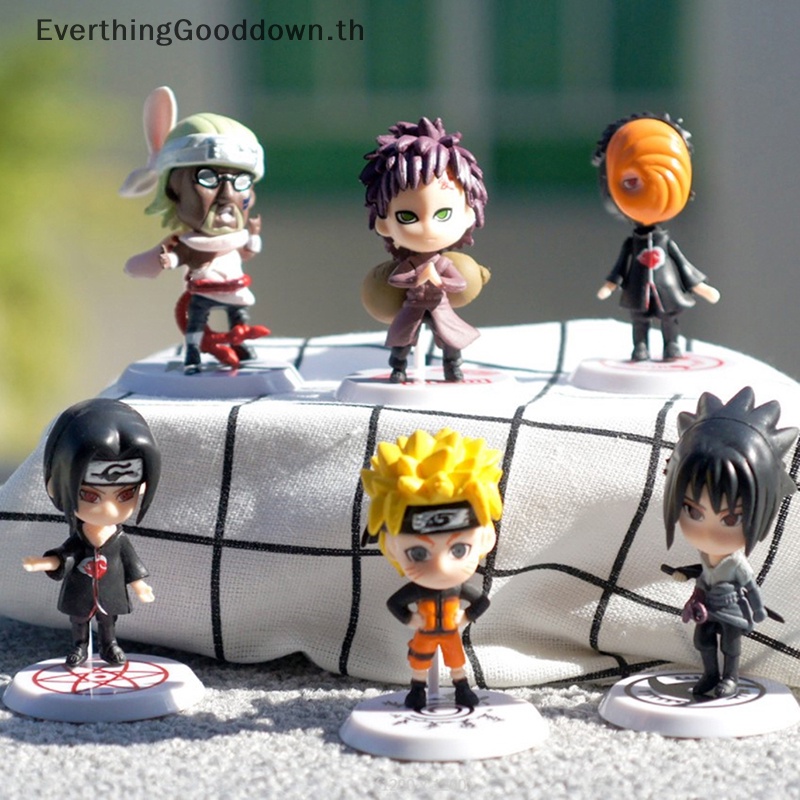 ever-โมเดลฟิกเกอร์-pvc-อนิเมะนารูโตะ-kawaii-6-ชิ้น