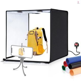 PULUZ PU5060 60*60*60cm Folding LED Light Tent Desktop Photo Studio Box for Small Product Photography