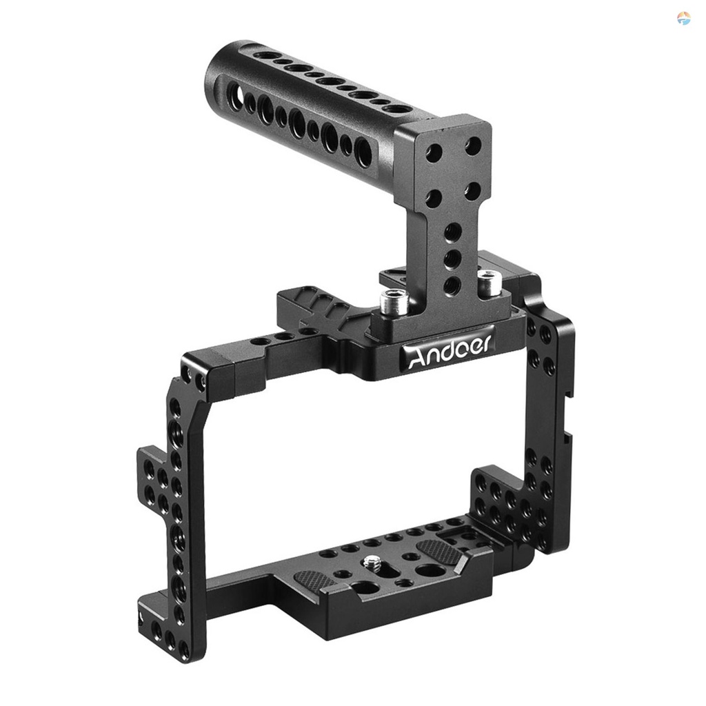 fsth-andoer-protective-video-camera-cage-stabilizer-protector-w-top-handle-for-a7ii-a7rii-a7sii-ildc-mirrorless-camcorder