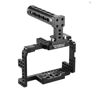 {Fsth} Andoer Protective Video Camera Cage Stabilizer Protector w/ Top Handle for  A7II A7RII A7SII  ILDC Mirrorless Camcorder