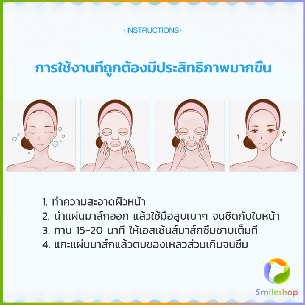 smileshop-แผ่นมาส์กหน้า-เพิ่มความชุ่มชื่นและเติมน้ำให้ผิว-ice-mask