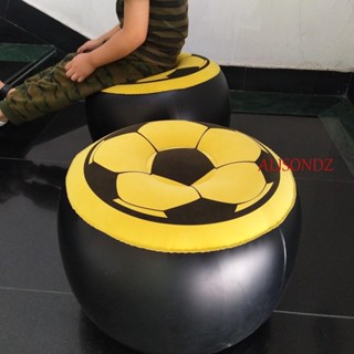 Alisondz เก้าอี้เป่าลม PVC ทรงกลม พร้อมที่เป่าลม สําหรับผู้ใหญ่ ฟุตบอล กลางแจ้ง ตั้งแคมป์ สตูล
