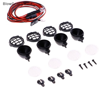 Blowgentlywind โป๊ะไฟสปอตไลท์ led สําหรับรถไต่หินบังคับ 1/10 axial scx10 BGW 4 ชิ้น