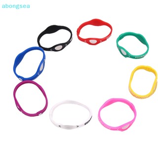 Abongsea Power Balance สร้อยข้อมือพลังงาน เพื่อสุขภาพ สําหรับสายรัดข้อมือกีฬา สายรัดข้อมือซิลิโคนไอออน ของขวัญที่ดี