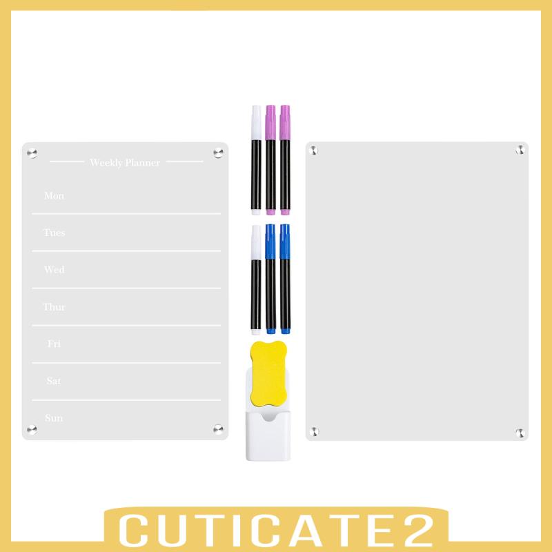 cuticate2-กระดานไวท์บอร์ดอะคริลิคใส-สําหรับวางแผนงานประชุม-ในตู้เย็น