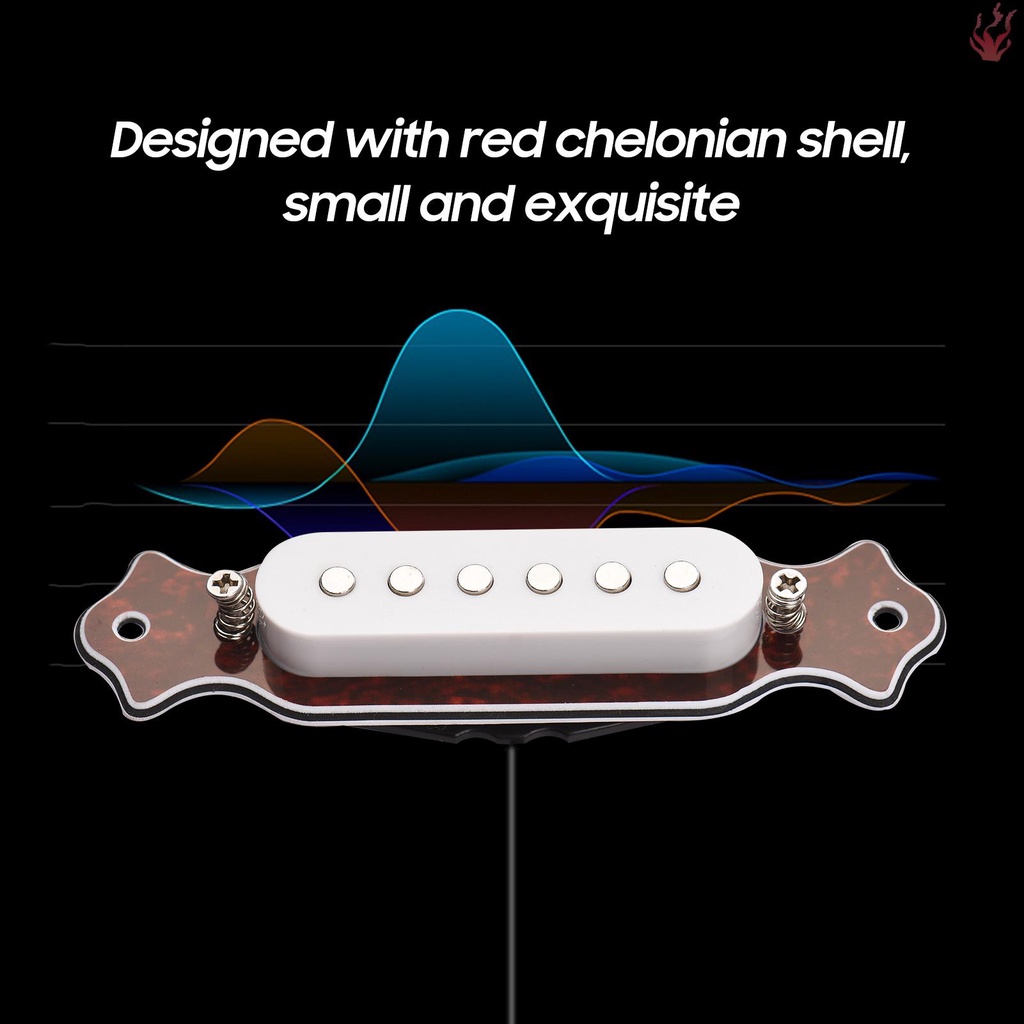 ปิ๊กอัพกีตาร์อะคูสติก-แบบแม่เหล็ก-ไร้เสียง-พร้อมลูกบิดปรับระดับเสียง-และโทนเสียง