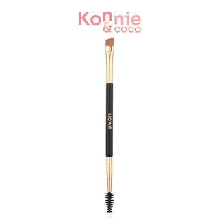 Browit Professional Angle Brush Brow Spoolie บราวอิท โปรเฟสชั่นนอล แปรงจัดแต่งทรงคิ้ว 2 ด้านในด้ามเดียว.