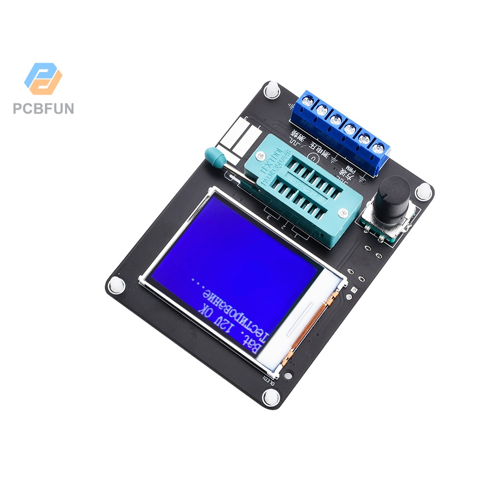 Pcbfun Gm328a เครื่องทดสอบทรานซิสเตอร์ ไดโอด ประจุกระแสไฟฟ้า เหนี่ยวนํา