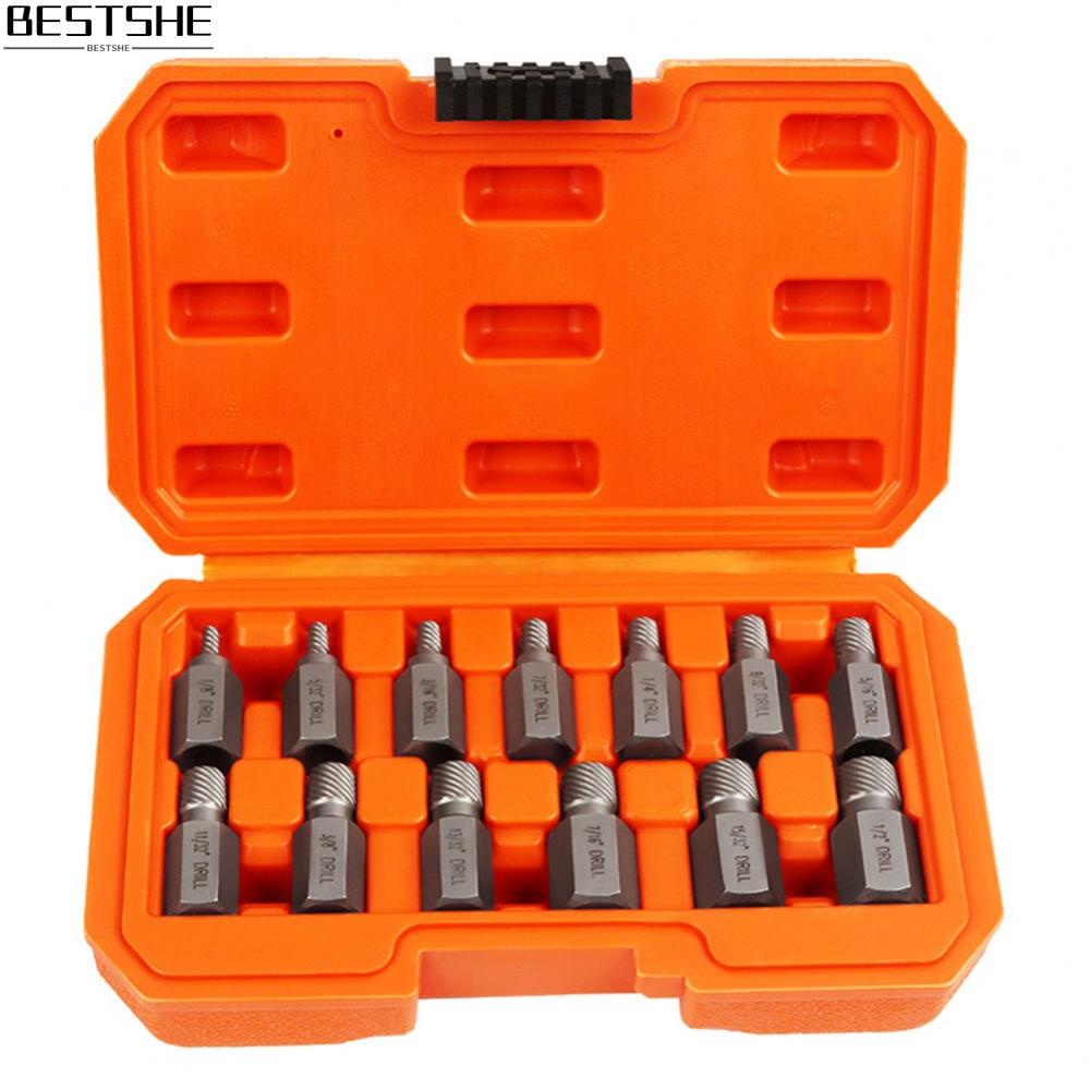 BESTSHEProfessional Quality Screw Extractor Set for Effective Bolt Removal 23 Piece Kit
