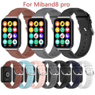 สายนาฬิกาข้อมือหนัง แบบเปลี่ยน สําหรับ Xiaomi Band 8 Pro Miband8 Pro