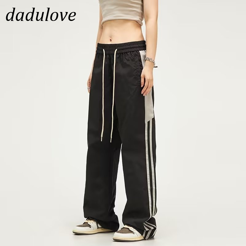 dadulove-new-american-ins-high-street-retro-sports-casual-pants-niche-high-waist-wide-leg-pants-large-size-trousers