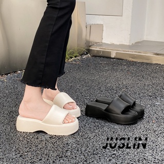 JUSLIN   รองเท้าแตะผู้หญิง ส้นแบน ใส่สบาย สไตล์เกาหลี รองเท้าแฟชั่น 2023 ใหม่  ทันสมัย รุ่นใหม่ ทันสมัย High quality B98G0V8 37Z230910