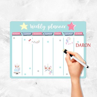 Daron สติกเกอร์แม่เหล็กติดตู้เย็น รายการของชํา TO DO LIST สติกเกอร์แพลนเนอร์แม่เหล็ก แพลนเนอร์ แพลนเนอร์ ทํางาน คาวาอี้ ไวท์บอร์ด แพลนเนอร์ สมุดโน้ต สํานักงาน