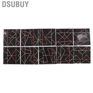 Dsubuy 10pcs Tile  15x15cm 3D Self Adhesive Backing  Oil Proof Deco HG