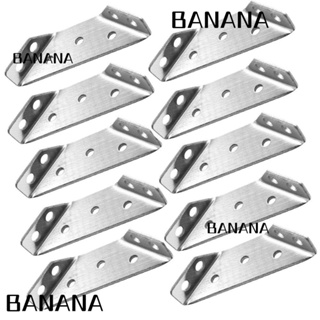 Banana1 ตัวยึดมุม สเตนเลส ทรงสามเหลี่ยม สีเงิน 70 มม. 2.75 นิ้ว x 22 มม. 0.866 นิ้ว 10 ชิ้น