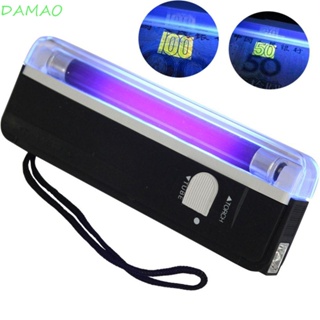 Damao โคมไฟอัลตราไวโอเลต LED 2in1 แบบมือถือ ใช้แบตเตอรี่ UV