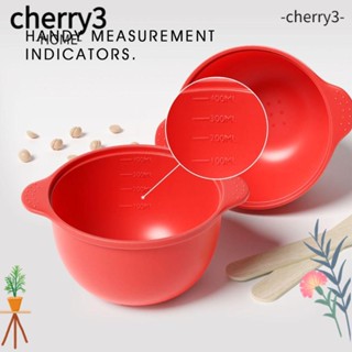 Cherry3 ชามซิลิโคน ทนความร้อน ใช้ซ้ําได้ แบบพกพา พับได้ ทําความสะอาดง่าย ไม่เหนียวติด สําหรับผสมแว็กซ์